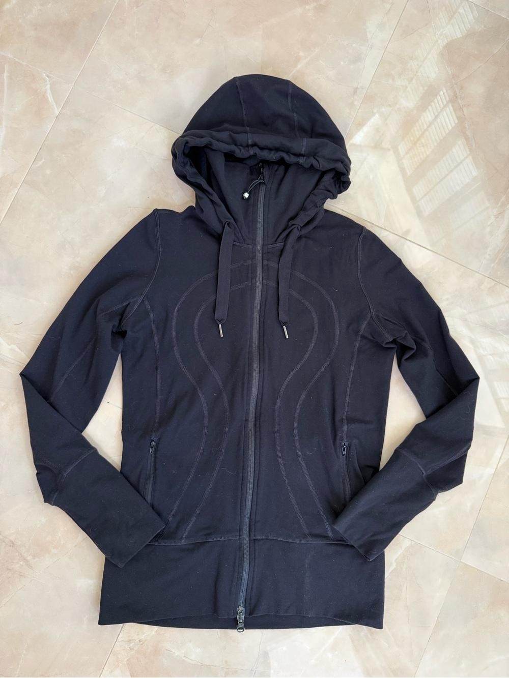 black Lululemon Hooded Define Jacket
